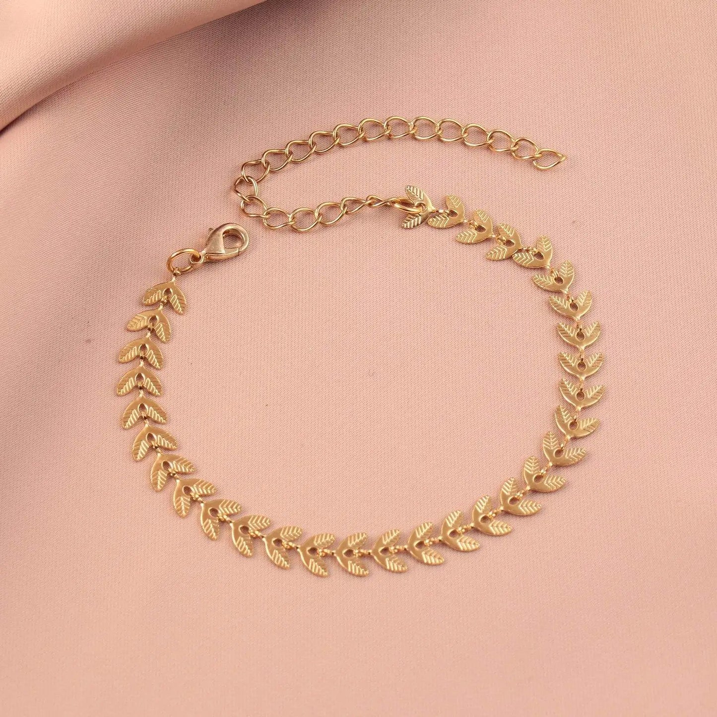 Armband Leaf 18 K vergoldet