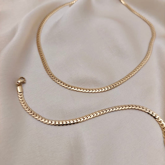 Schmuckset Salwa 14 K vergoldet